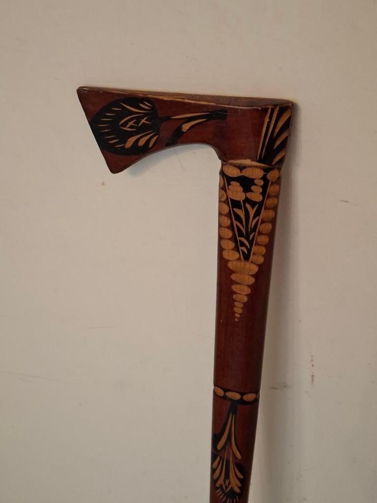 Houten antieke wandelstok 90cm, Ophalen