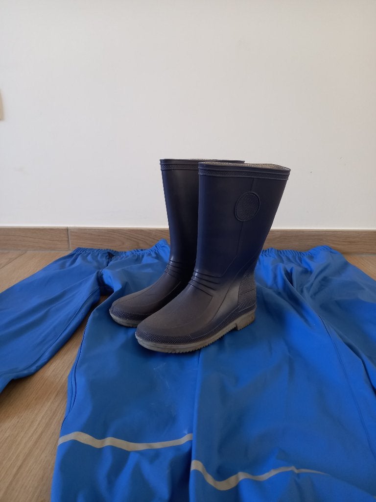 Regenbroek lego wear kind + laarzen, Ophalen, Gebruikt, Regenbroek, Kinderen