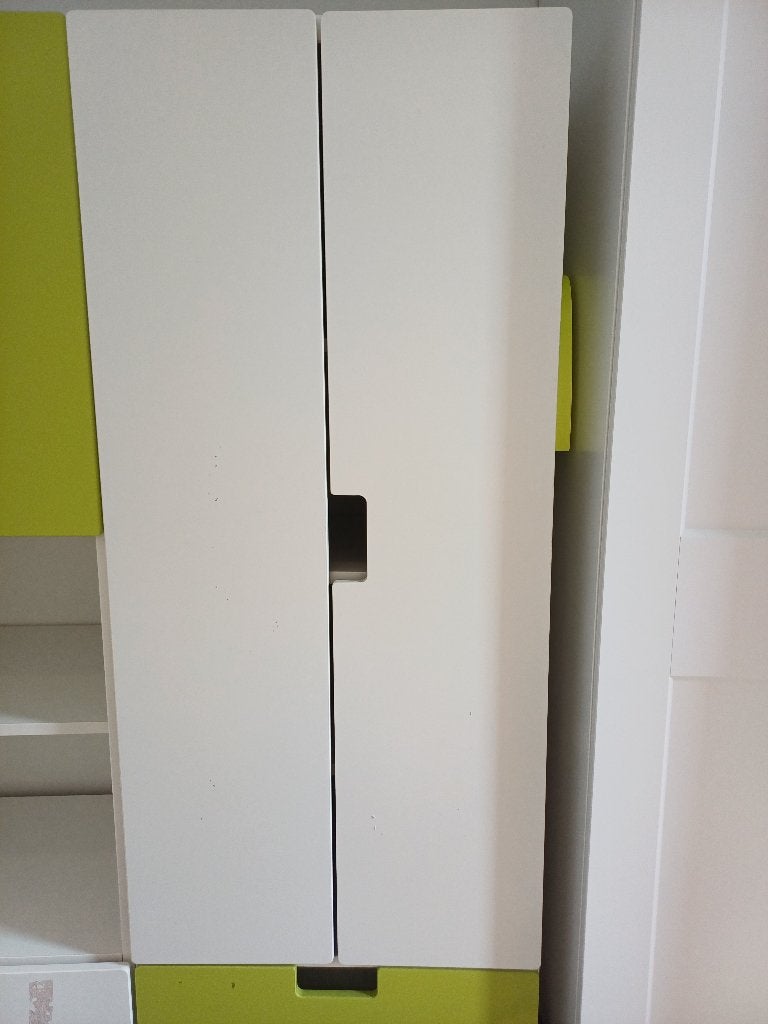 STUVA set van 2 kleerkasten met deuren en schuiven, Ophalen, Overige materialen, Gebruikt, 100 tot 150 cm