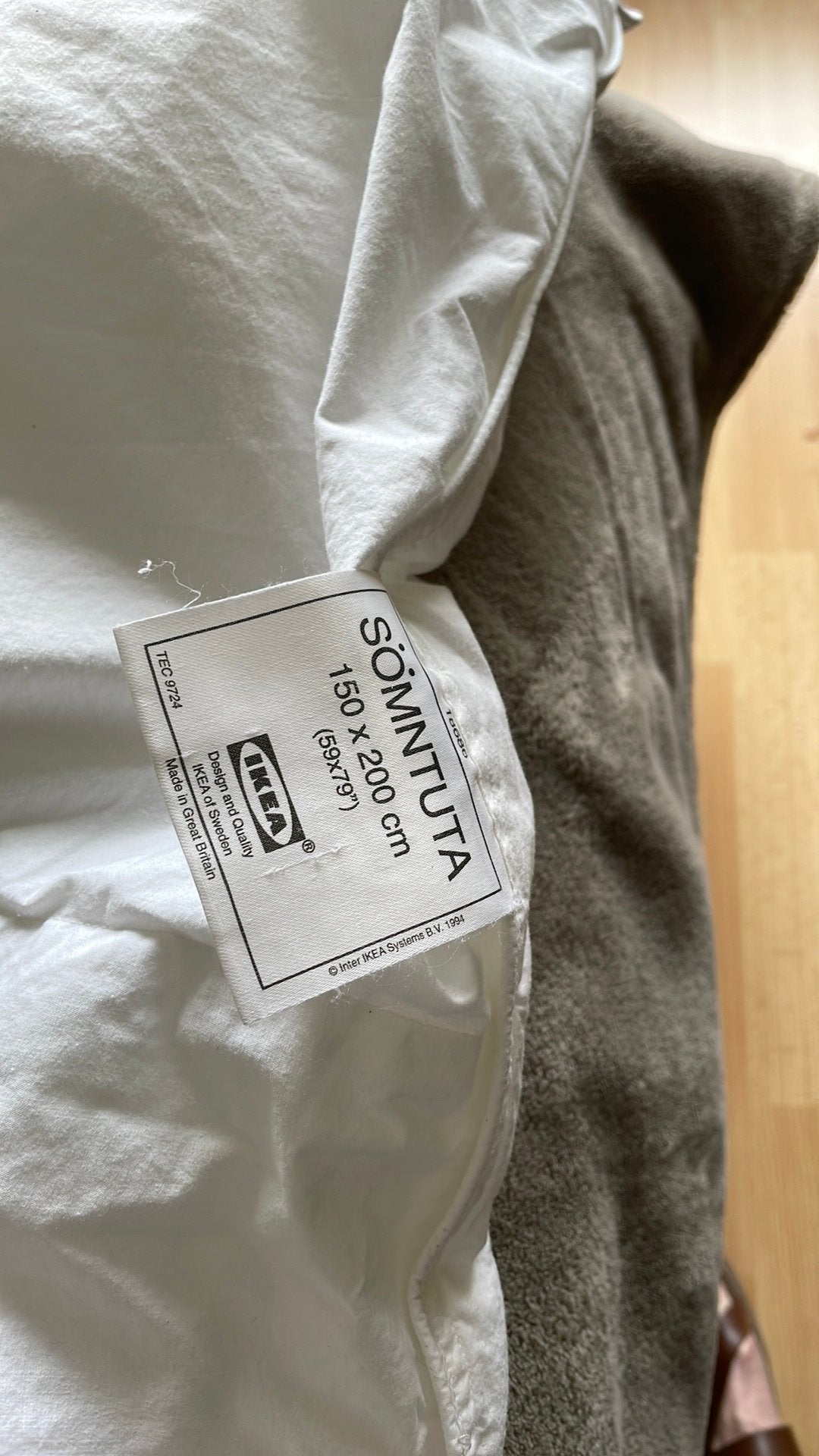 2 donsdeken in het wit komen van Ikea en zijn 1 xgebruikt, Ophalen, Zo goed als nieuw, Wit