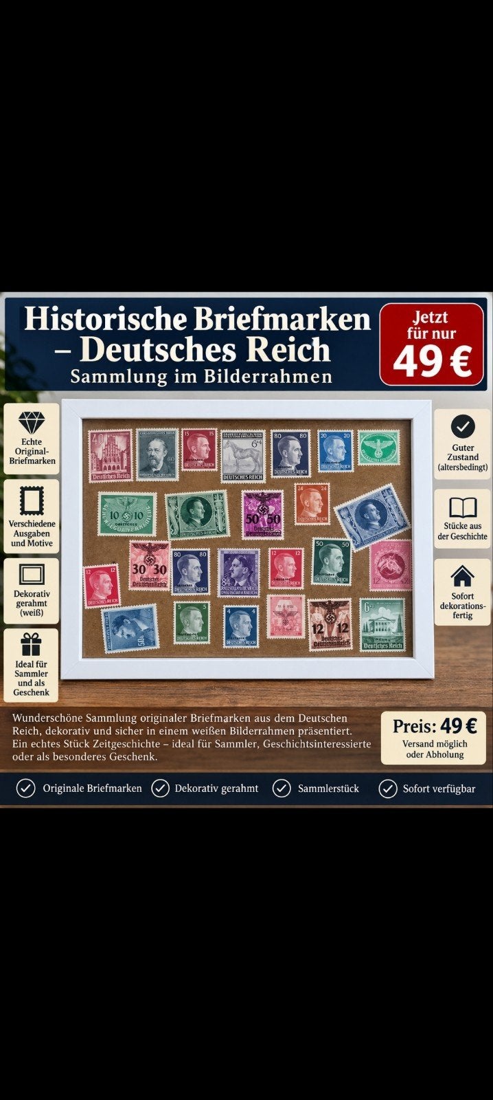 Timbre de l'Empire allemand, Enlèvement ou Envoi