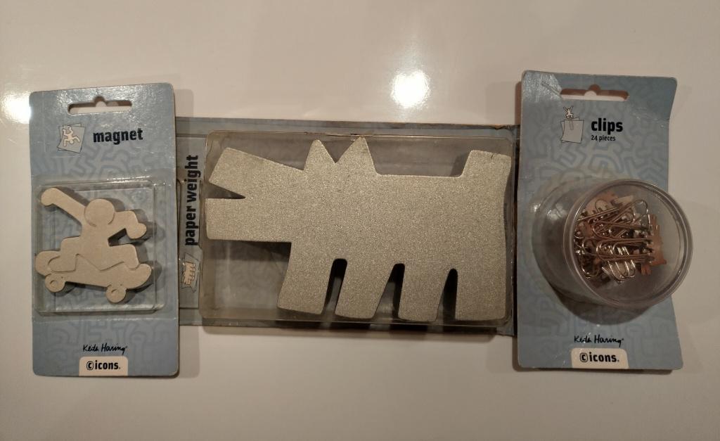 Keith Haring paperweight, paperclip en magneet., Verzamelen, Ophalen of Verzenden, Nieuw