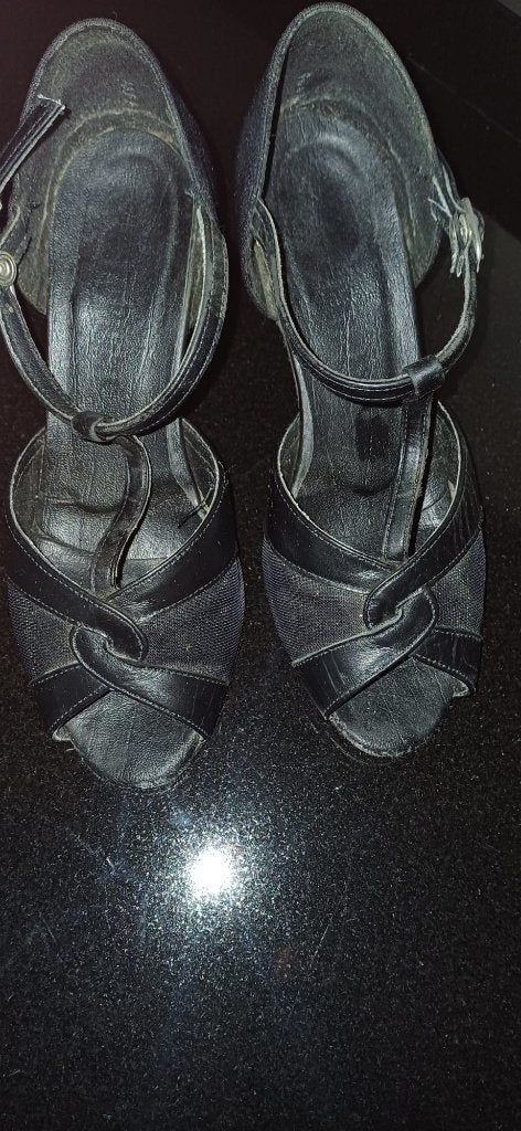 Dansschoenen, Ophalen, Gedragen, Zwart, Dansschoenen