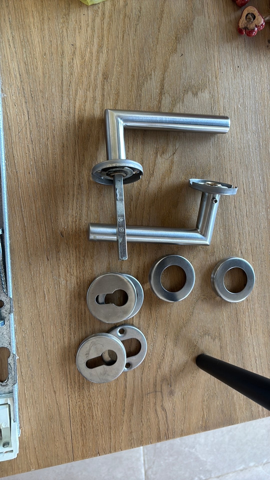 Deurklink, Doe-het-zelf en Bouw, Ophalen, Zo goed als nieuw, Inox