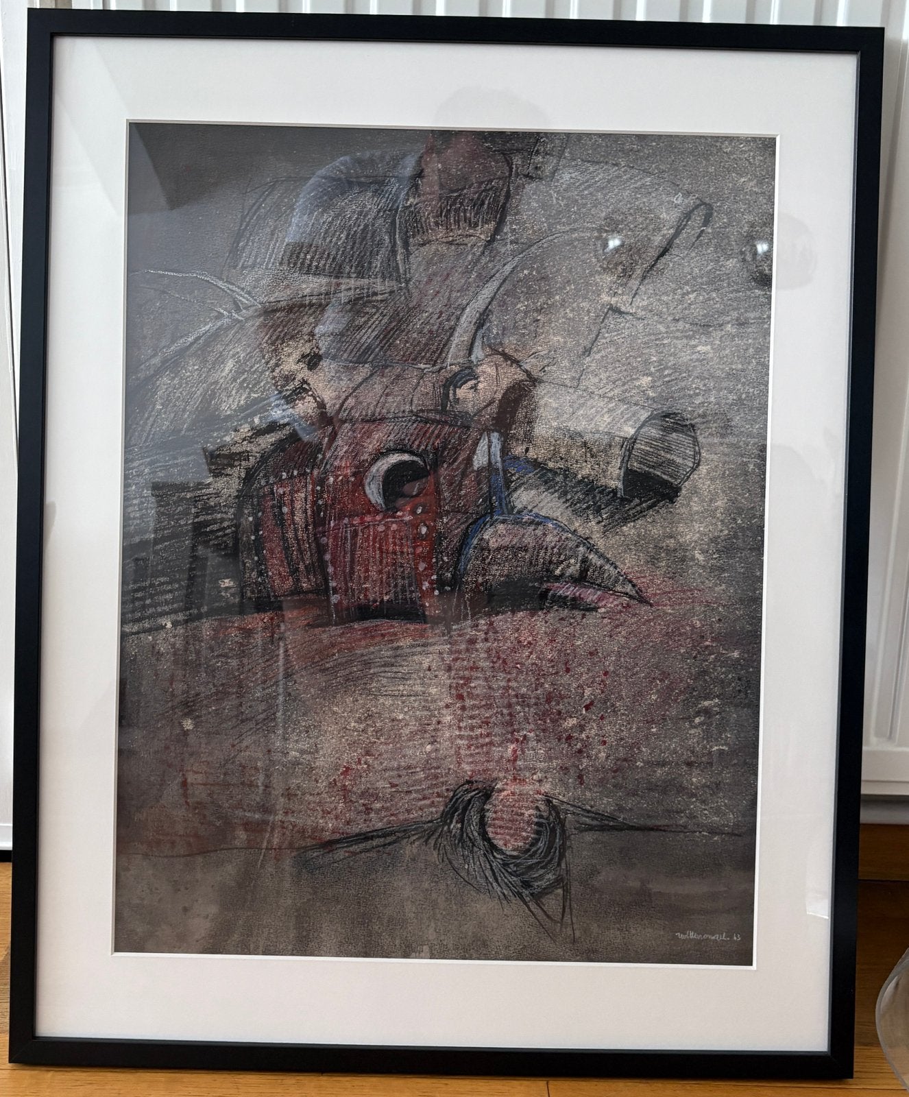 Roger Wittevrongel, Enlèvement, Sous verre, Technique mixte