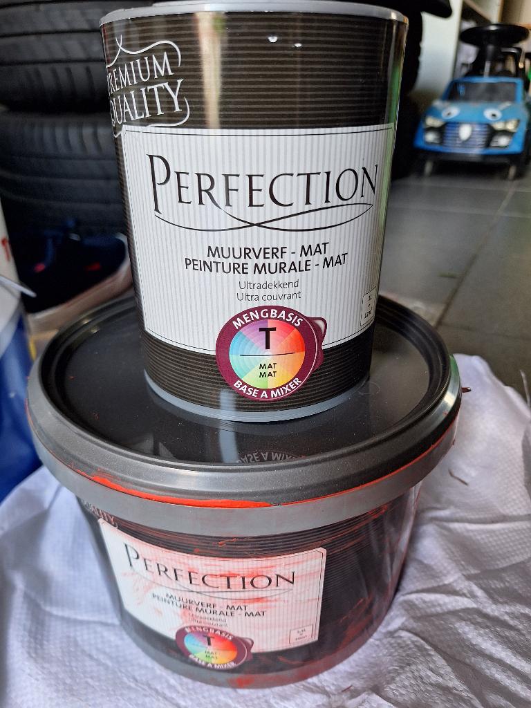Muurverf terracotta rood, Rouge, Moins de 5 litres, Comme neuf, Enlèvement