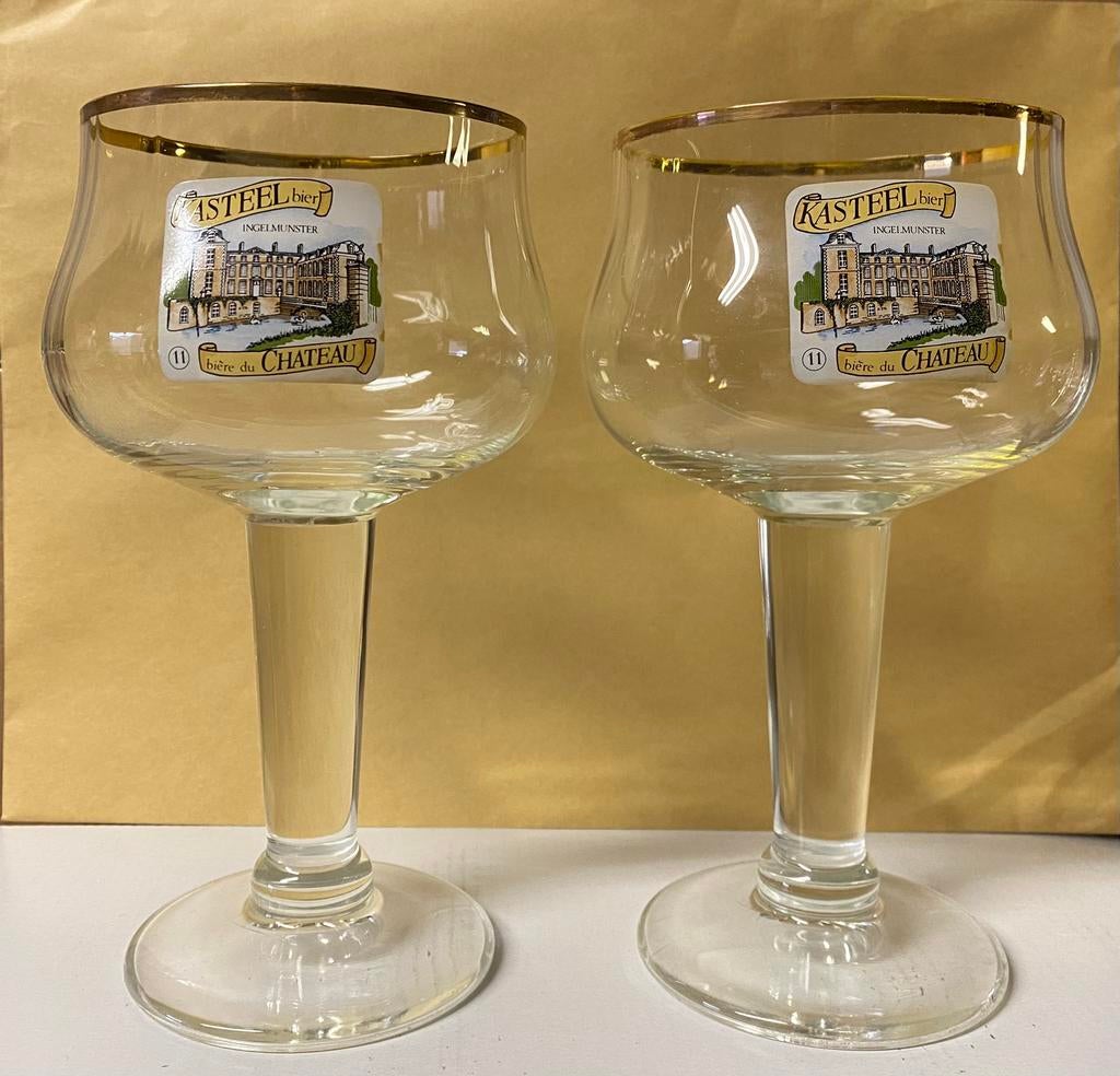 2 glazen Kasteelbier voor 1,50 euro, Ophalen, Nieuw