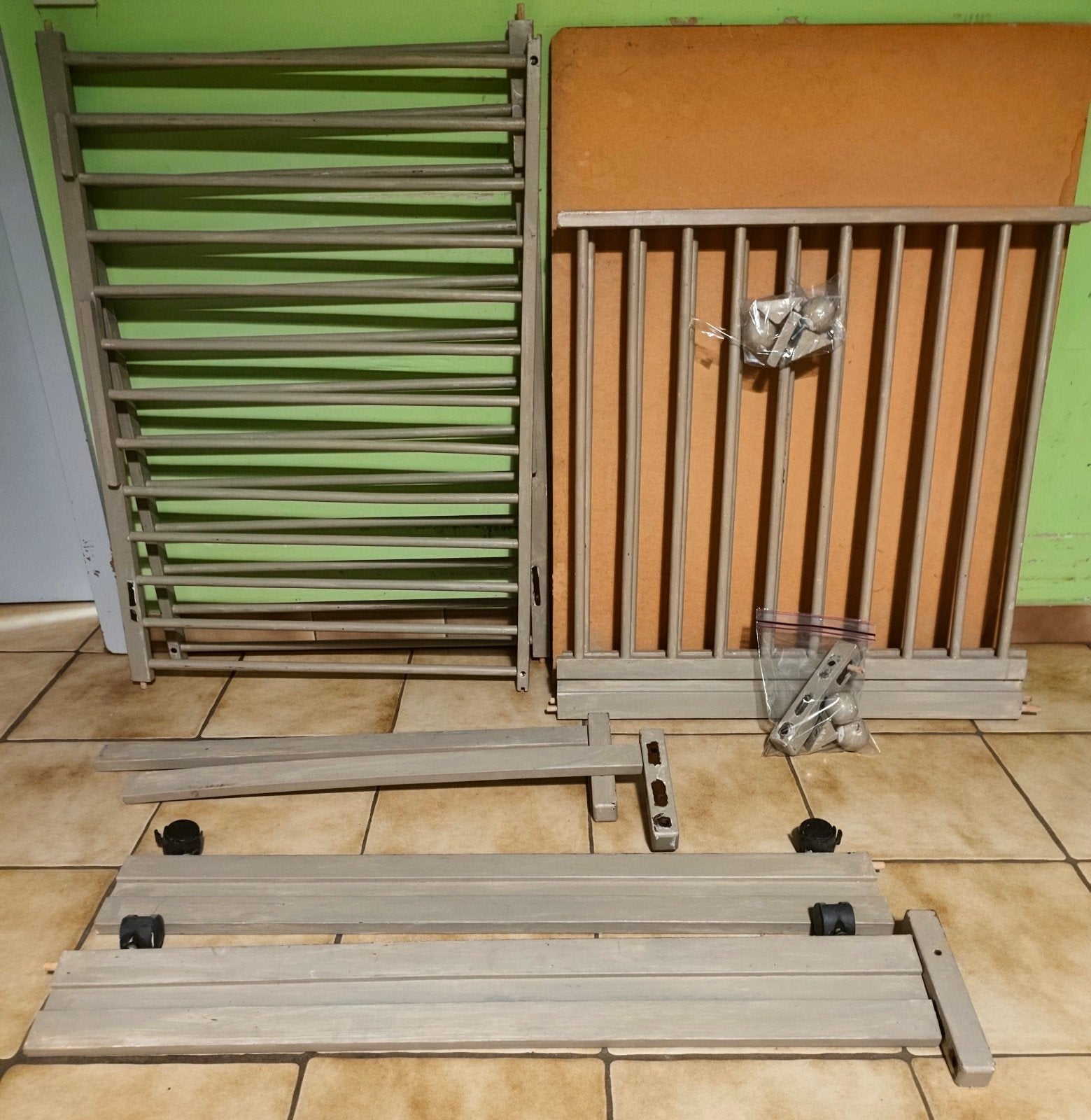 Vintage park voor baby's in hoogte verstelbaar, Kinderen en Baby's, Ophalen, Gebruikt, Vierkant, In hoogte verstelbaar