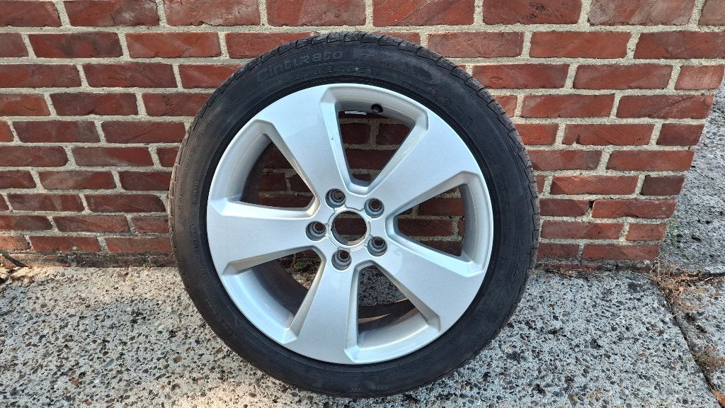 Originele Audi A3 8V,  8Y alu velgen, 4x met all season band, Auto-onderdelen, Ophalen, Gebruikt, Banden en Velgen, 17 inch