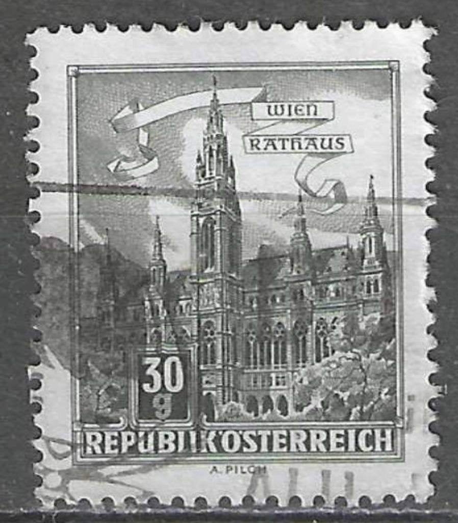 Autriche 1962/1970 - Yvert 950B - Monument ou édifice (ST), Timbres & Monnaies, Timbres | Europe | Autriche, Envoi, Affranchi
