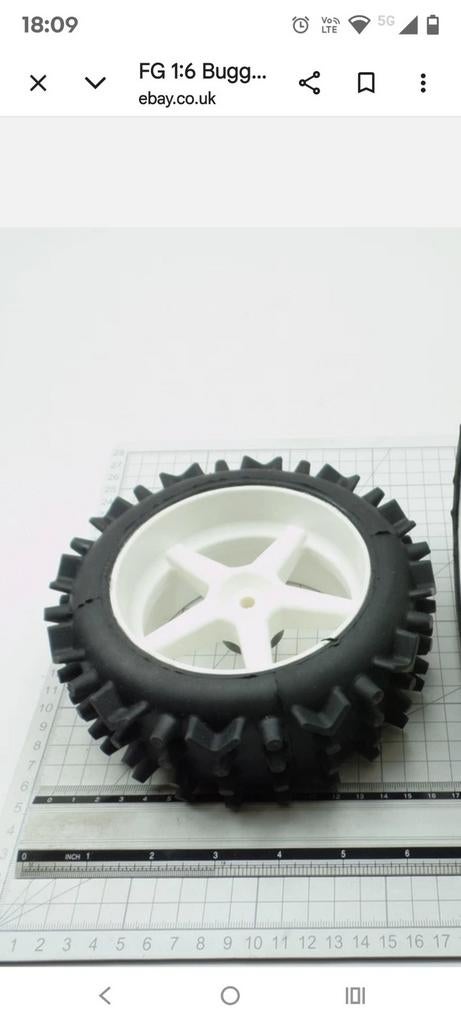 FG 1/5 off Road banden, Envoi