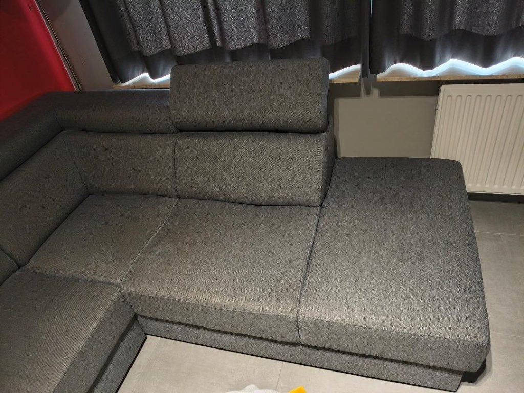 Hoekzetel in degelijke staat, Maison & Meubles, Canapés | Salons, Utilisé, Banc d'angle, Quatre personnes ou plus, 250 à 300 cm