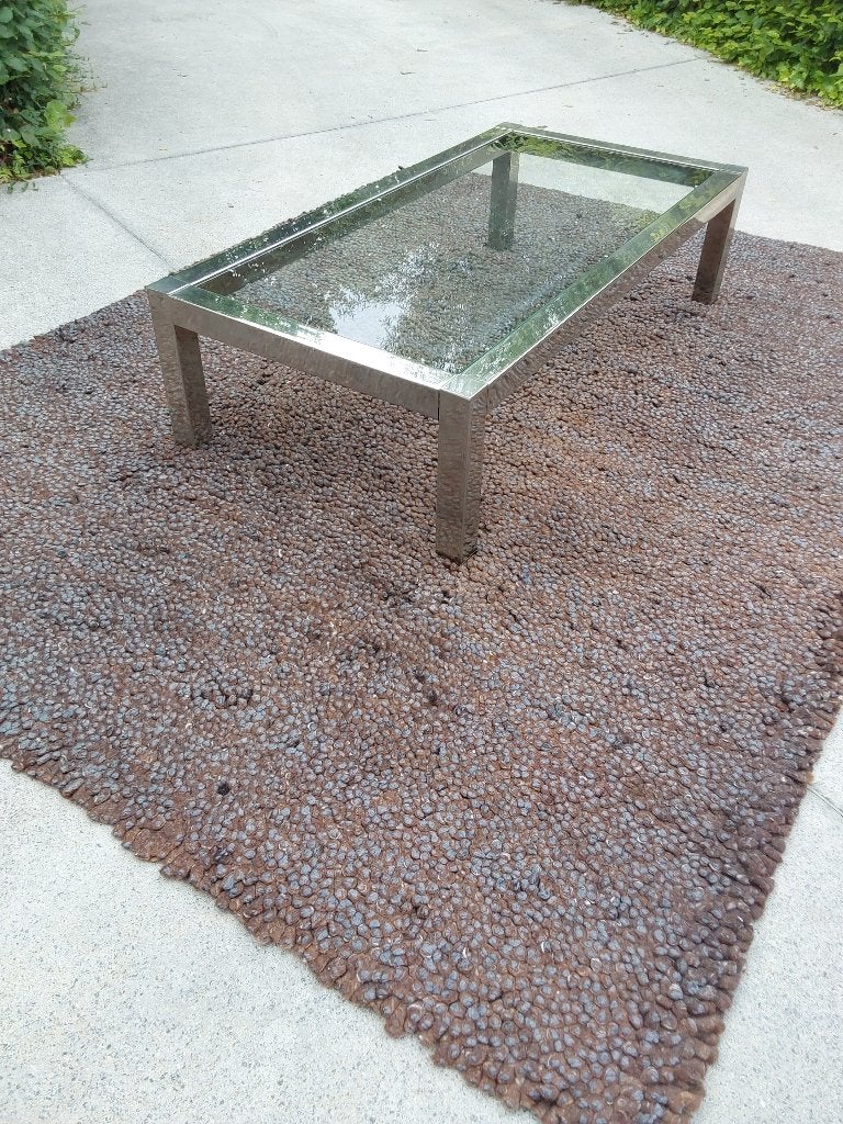 Salontafel, Huis en Inrichting, Ophalen, Gebruikt, 50 tot 100 cm, Glas