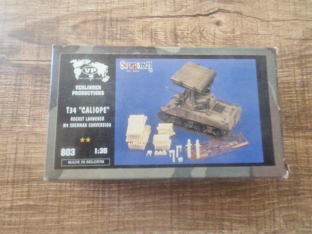 Verlinden 1/35 T34 Caliope Rocket Launcher M4 Sherman Conv., Hobby en Vrije tijd, Modelbouw | Auto's en Voertuigen, Overige merken