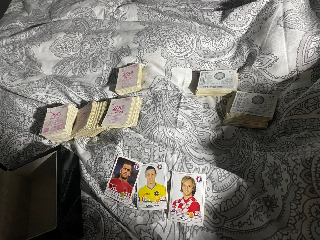 Grande collection d'autocollants Panini pour la Coupe du mon, Enlèvement ou Envoi, Comme neuf, Plusieurs cartes