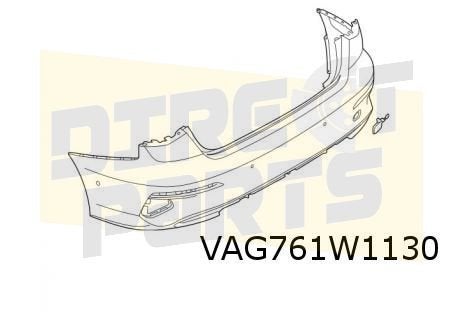 Audi A3 (4/20-) (8Y_) achterbumper (Limousine/S-line) (bij P, Gebruikt, -, Verzenden, -