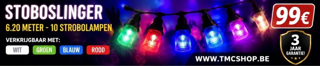 Nieuwe First Class Strobe Rope White 6.20m, Ophalen of Verzenden, Nieuw, Licht, Geluidgestuurd