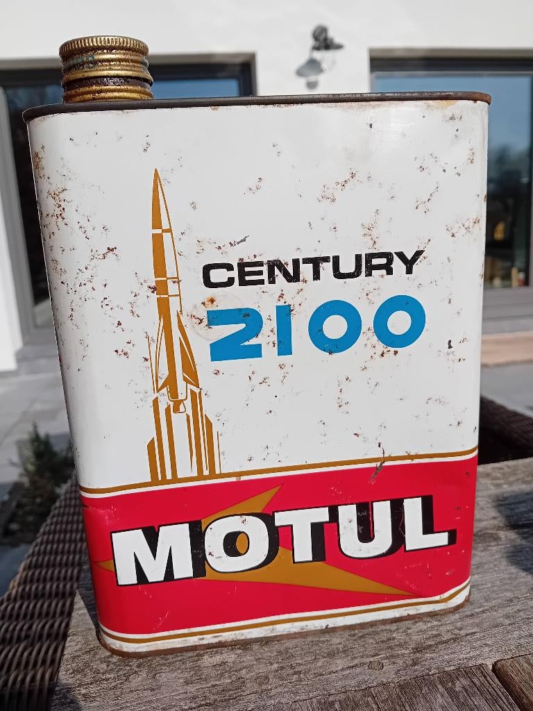 Bidon d'huile MOTUL Century 2100 vintage, Enlèvement ou Envoi, Utilisé
