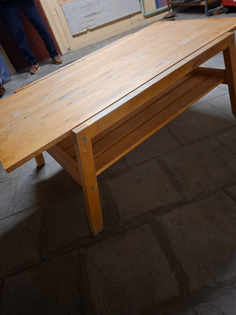 table de salon, Maison & Meubles, 100 à 150 cm, Rustiek,, Enlèvement, Utilisé