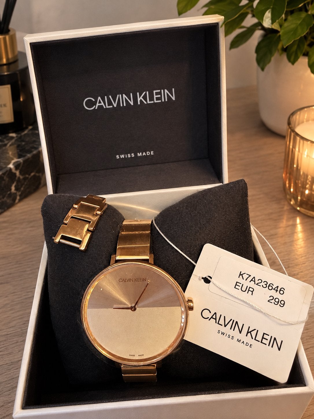 Calvin klein horloge, Bijoux, Sacs & Beauté, Enlèvement, Neuf, Montre-bracelet, Autres marques