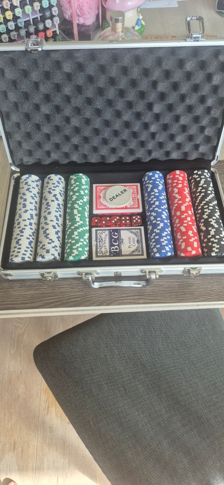 Pokerset, Hobby en Vrije tijd, Ophalen of Verzenden, Zo goed als nieuw