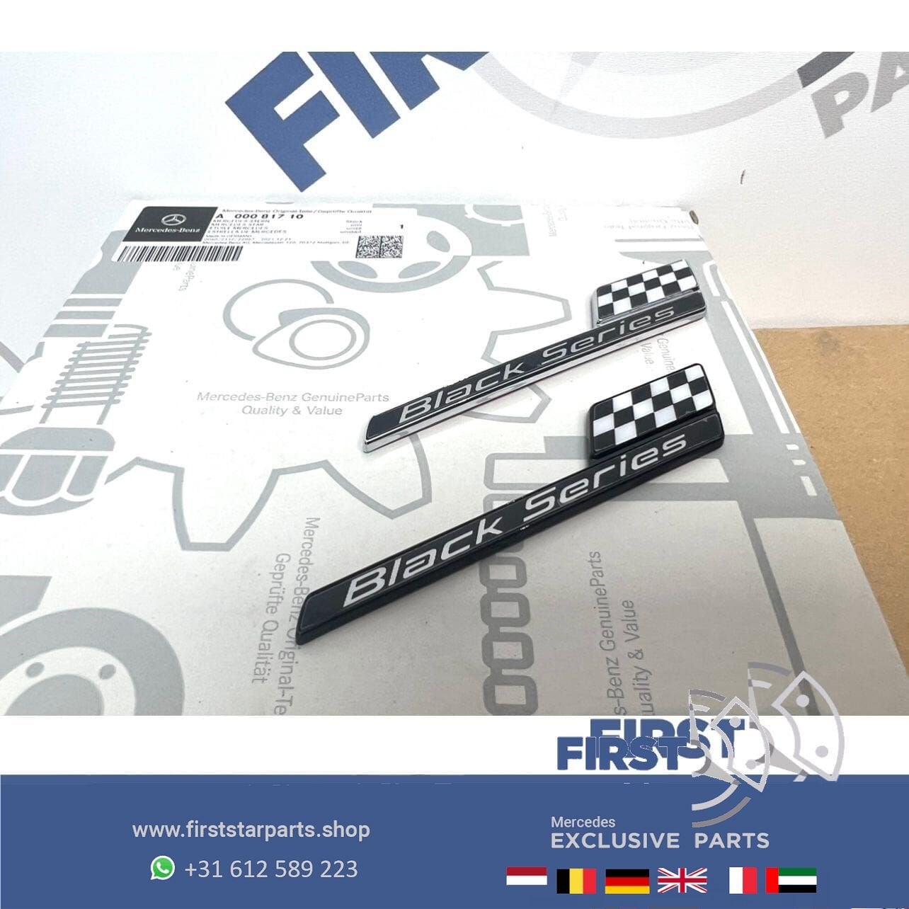 BLACK SERIES EMBLEEM LOGO AMG BADGE Mercedes BLACKSERIES 63, Arrière, Utilisé, -, -