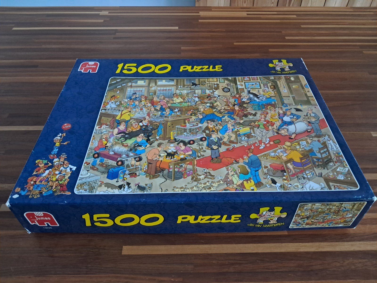 Jan Van Haasteren - De Hondenshow 1500 stuks, Hobby en Vrije tijd, Ophalen of Verzenden, 500 t/m 1500 stukjes, Zo goed als nieuw
