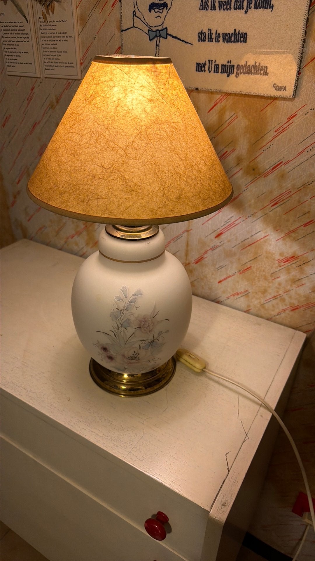 lampe de table, Blanc, Enlèvement, Utilisé, Vintage