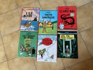 bandes dessinées - Tintin uniquement avec HC, Plusieurs BD, Comme neuf, Enlèvement, Hergé