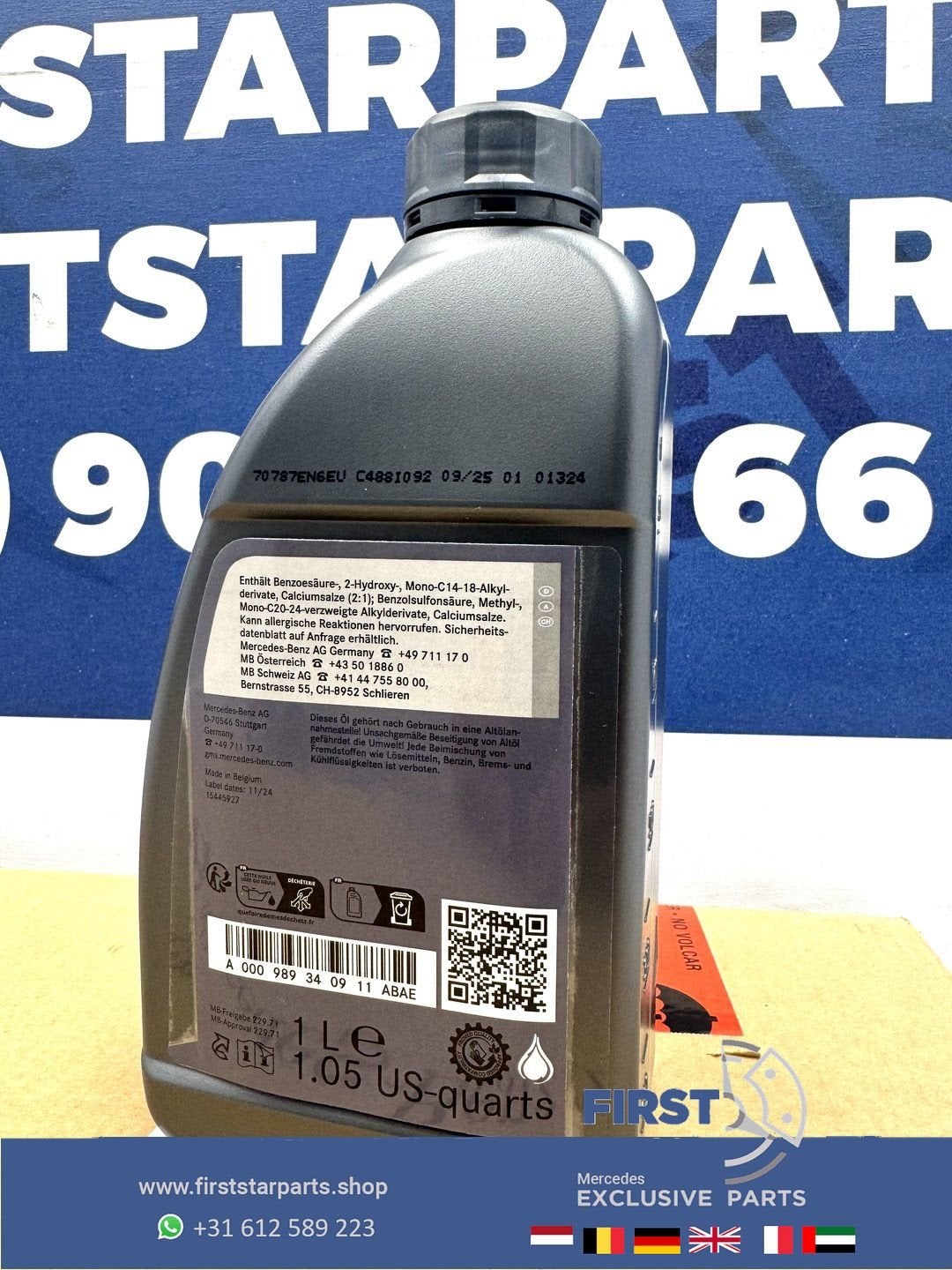 Mercedes 1 LITER 0W20 MOTOR OLIE AMG 1L A35 A45 A45S CLA35 C, Verzenden, -, -, -