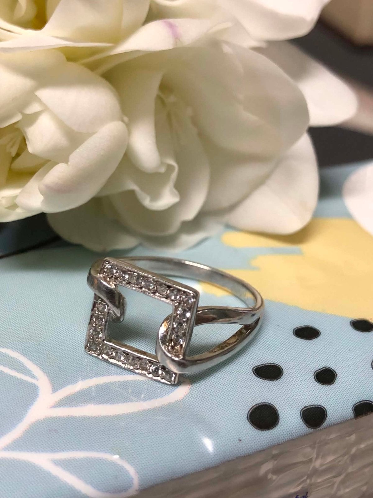 Bague en argent, Bijoux, Sacs & Beauté, Bagues, Enlèvement ou Envoi, Comme neuf, Argent, Argent