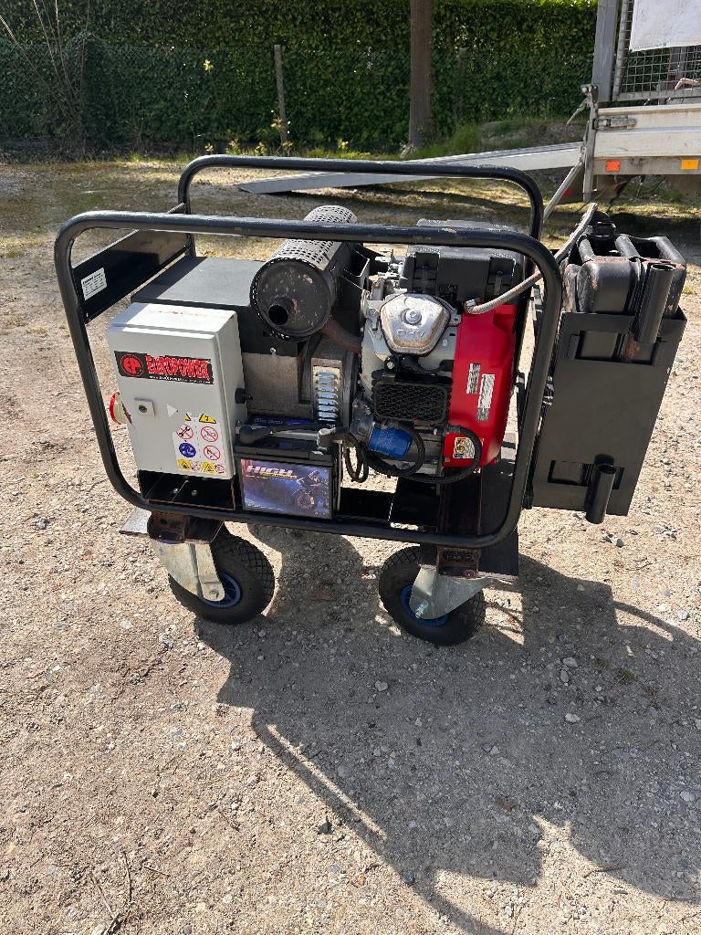 GROUPE ÉLECTROGÈNE  EUROPOWER 15KVA HONDA GX670 V-TWIN, Bricolage & Construction, Générateurs, Enlèvement, Utilisé, 10 à 30 kVA
