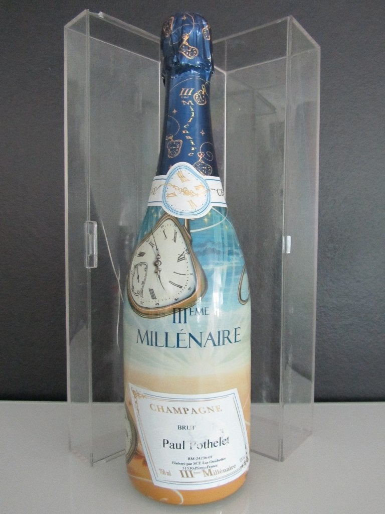 Champagne Pothelet – III eme Millenaire – DALI uitvoering, Ophalen of Verzenden, Zo goed als nieuw, Champagne, Vol