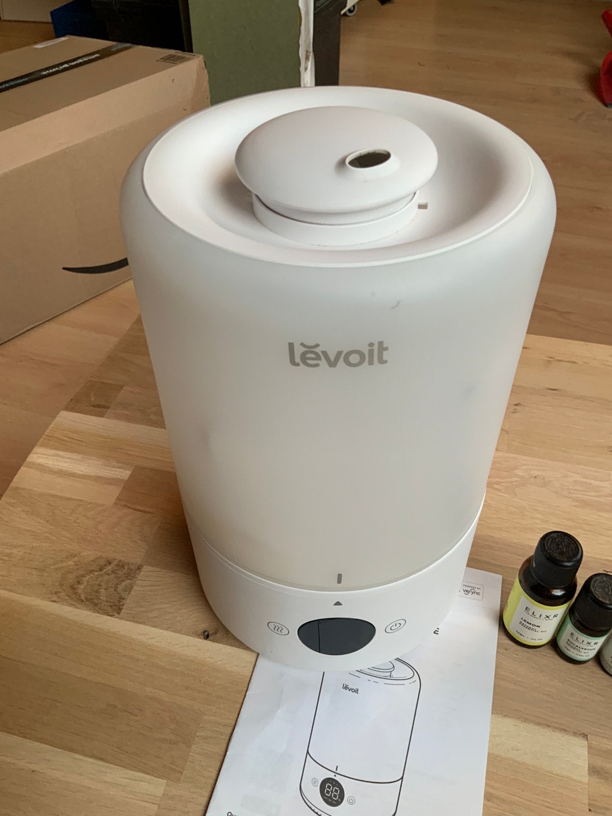 Humidificateur Levoit Smart Top-Fill + 8 huiles essentielles, Enlèvement ou Envoi, Comme neuf, Humidificateur