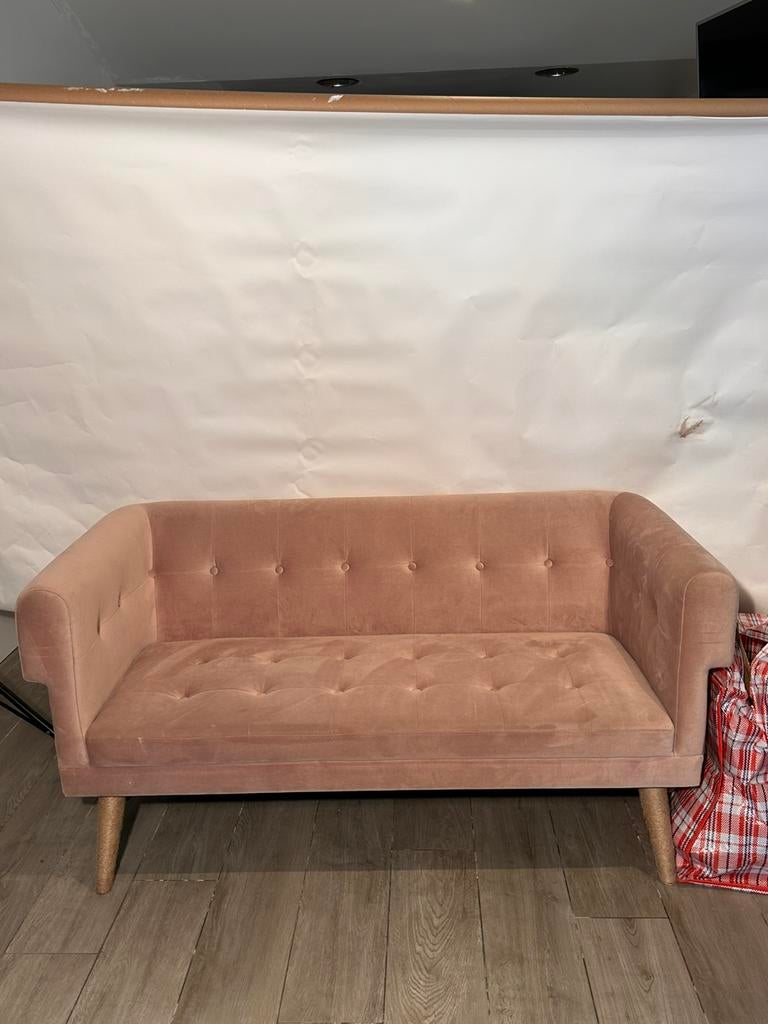 Luxe roze bank, Ophalen, Zo goed als nieuw