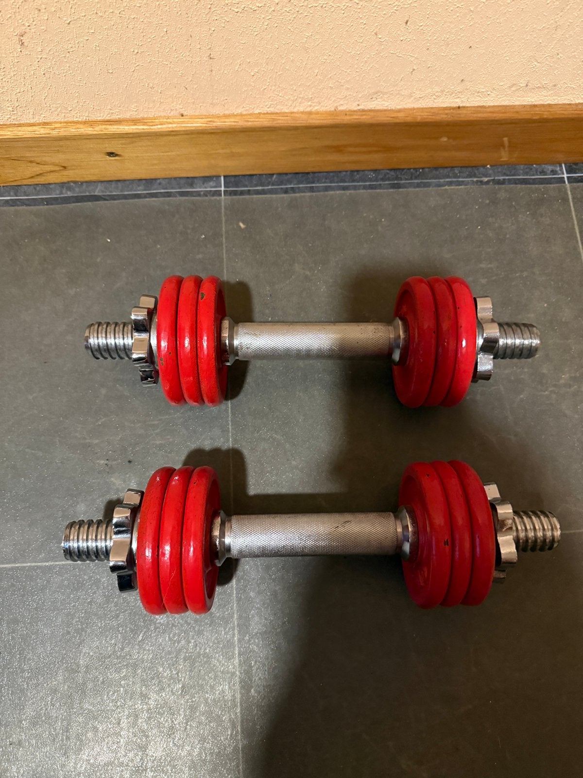 Paire d’haltères réglables – 10 kg, Sports & Fitness, Enlèvement, Utilisé, Set d’haltères