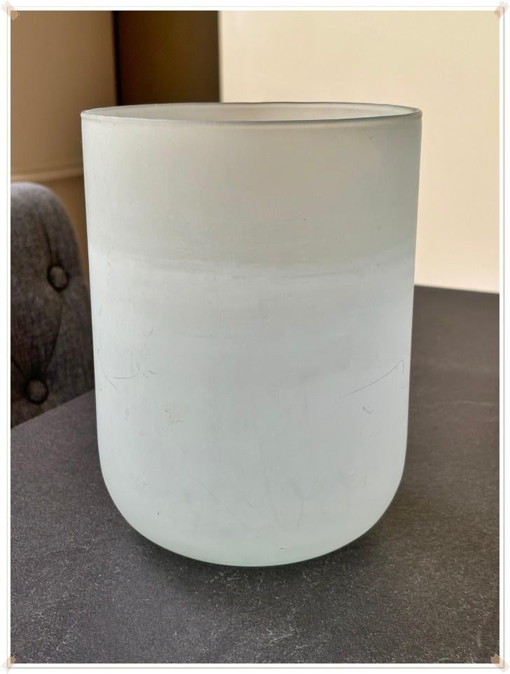 VASE VERRE SABLE - 20 CM, Moins de 50 cm, Autres couleurs, Comme neuf, Verre