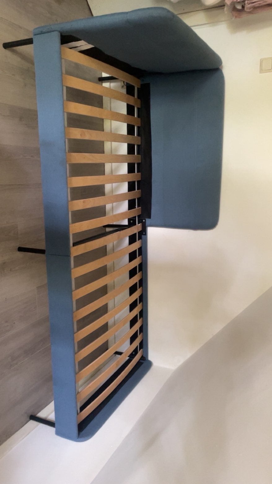 Ikea slaapbank, Ophalen, Gebruikt, 90 cm, Blauw