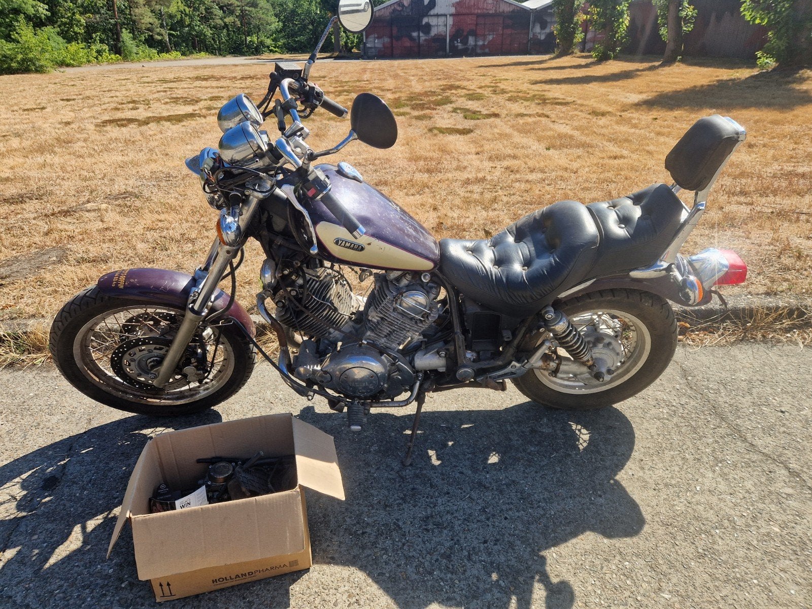 yamaha virago barn find, Bedrijf, Chopper