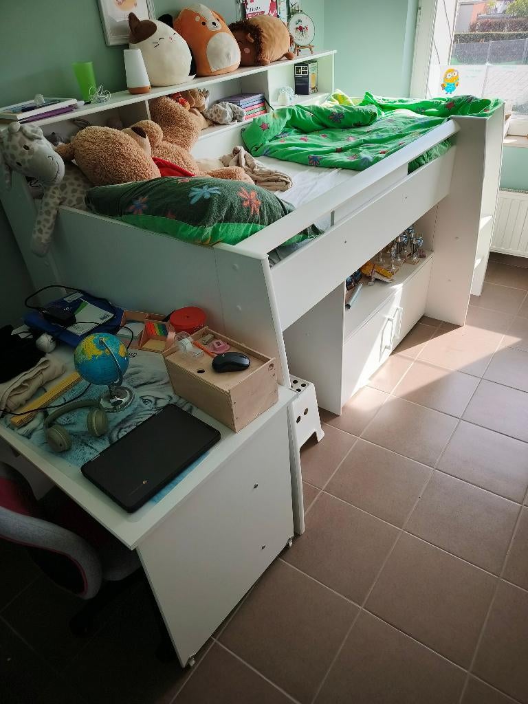 Halfhoogslaper, Kinderen en Baby's, Kinderkamer | Stapelbedden en Hoogslapers, Ophalen, Gebruikt, Halfhoogslaper