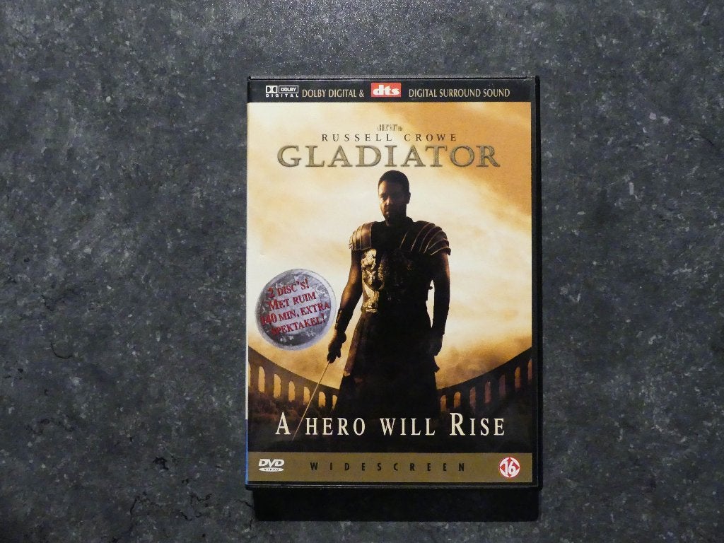 Dvd ‘Gladiator’, CD & DVD, DVD | Action, Action, Enlèvement ou Envoi, Anglais, À partir de 16 ans