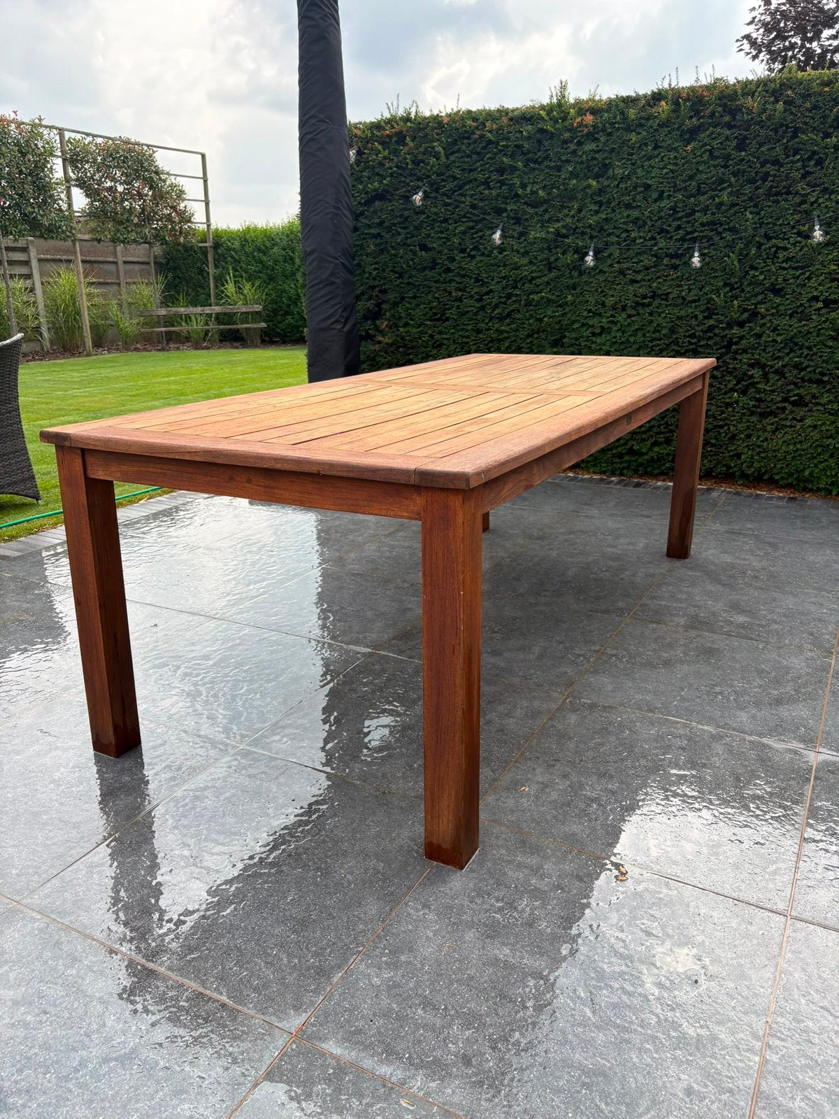 Houten tuintafel van Bois Le Duc in zeer goede staat, Tuin en Terras, Ophalen, Zo goed als nieuw, Teakhout