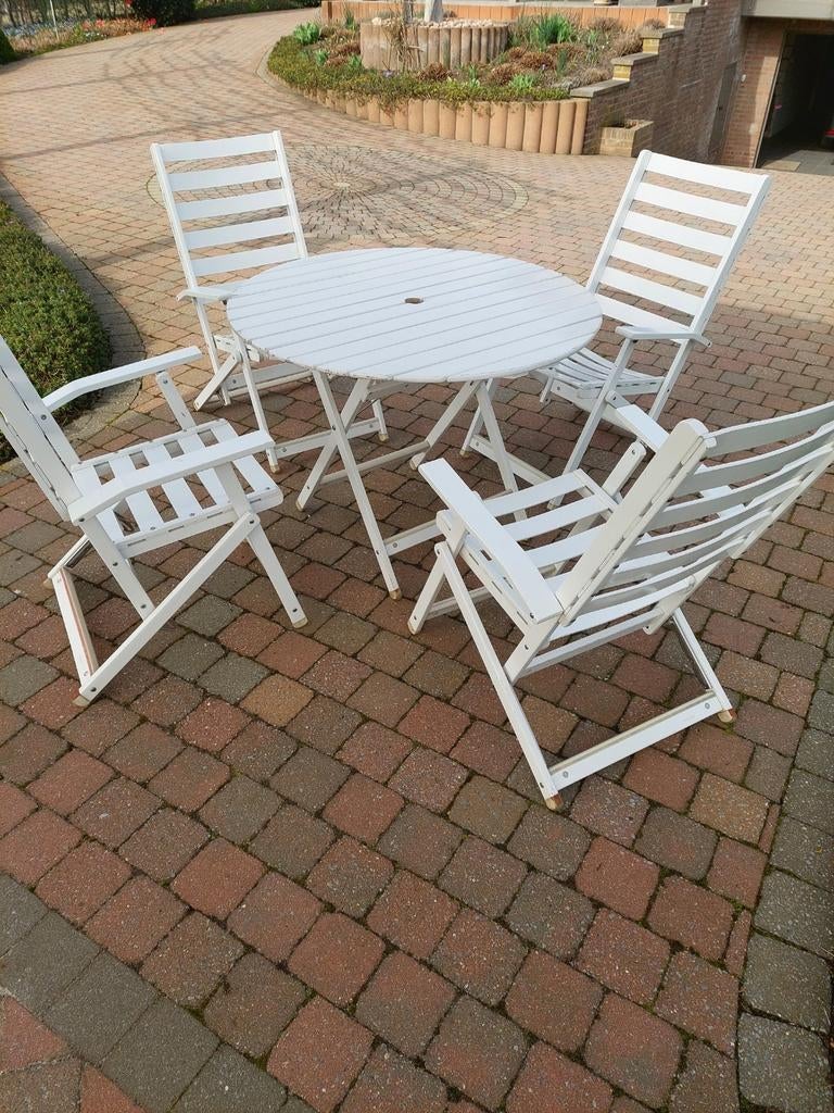 Vintage tuinset, Tuin en Terras, Tuinsets en Loungesets, Ophalen, Hout, Tuinset