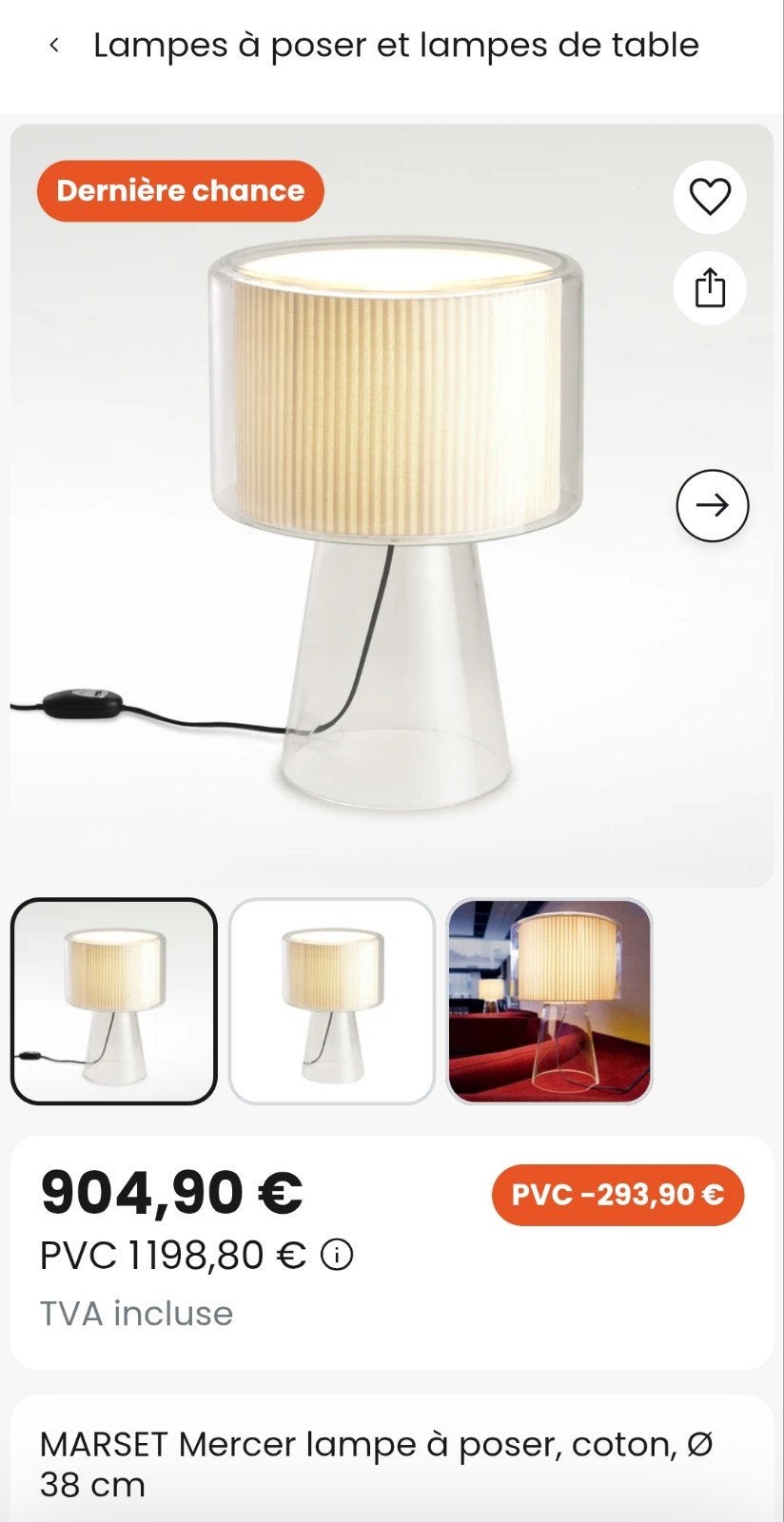 Marset tafellamp