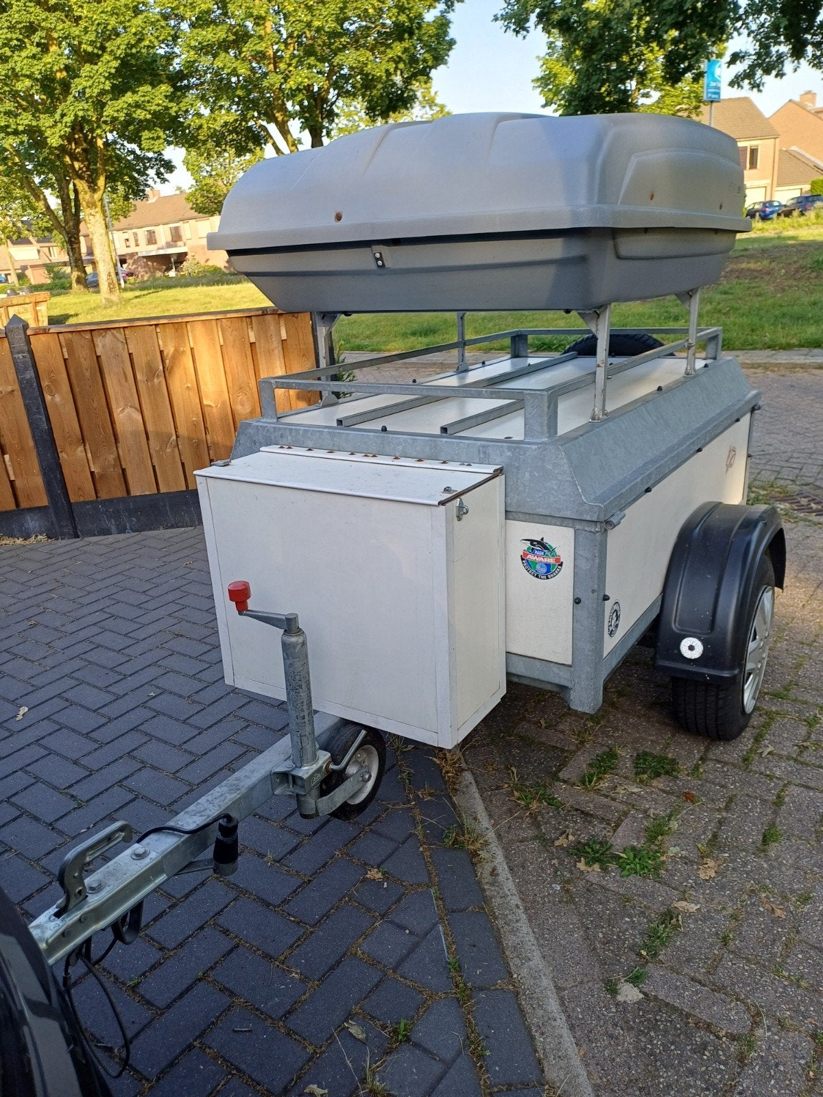 Powertrailer bagagewagen, in zeer mooie nette conditie.