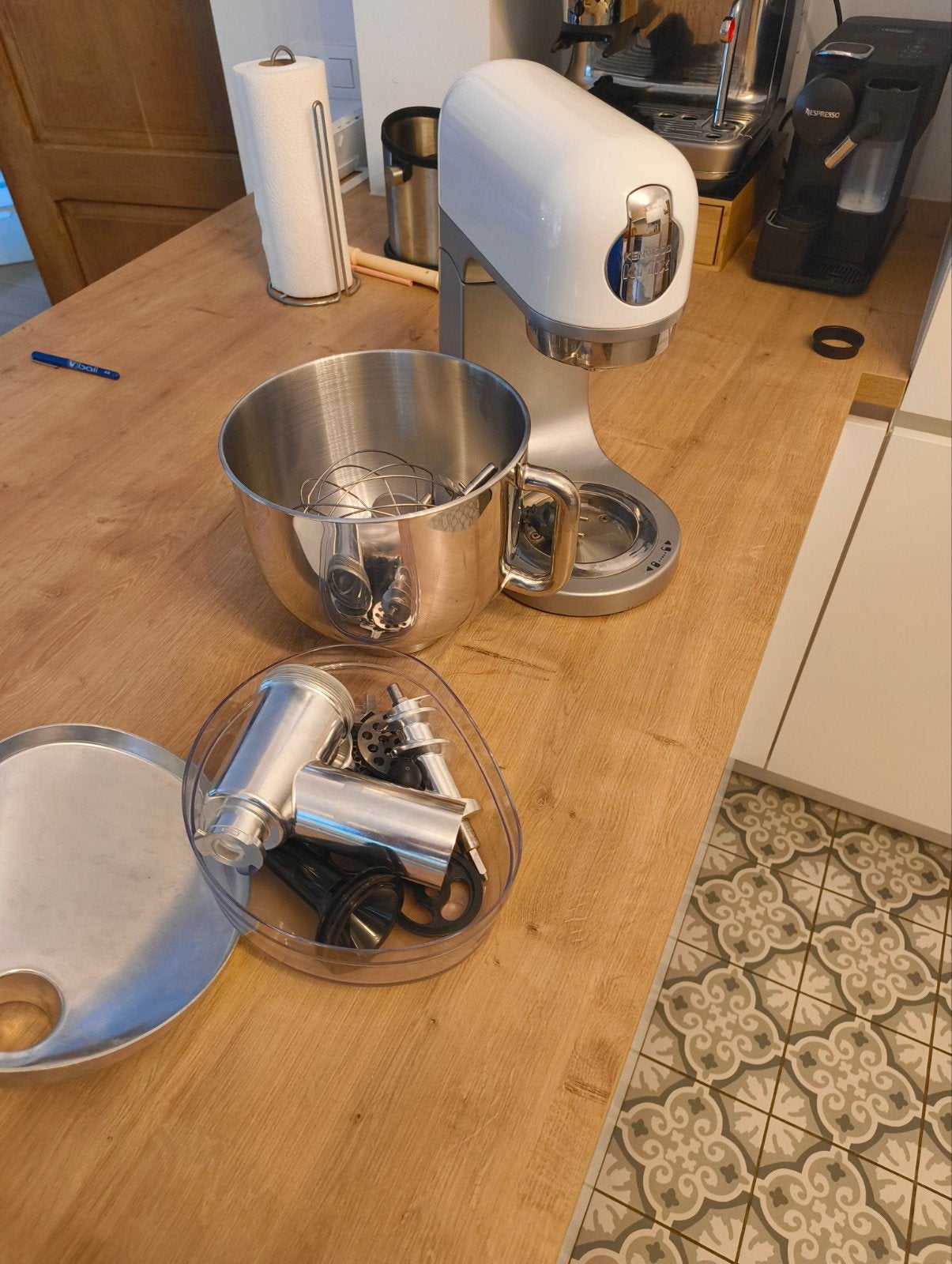 Kenwood kMix KMX75 + Hakmolen, Elektronische apparatuur, Keukenmixers, Ophalen, 4 liter of meer, 3 snelheden of meer, Zo goed als nieuw