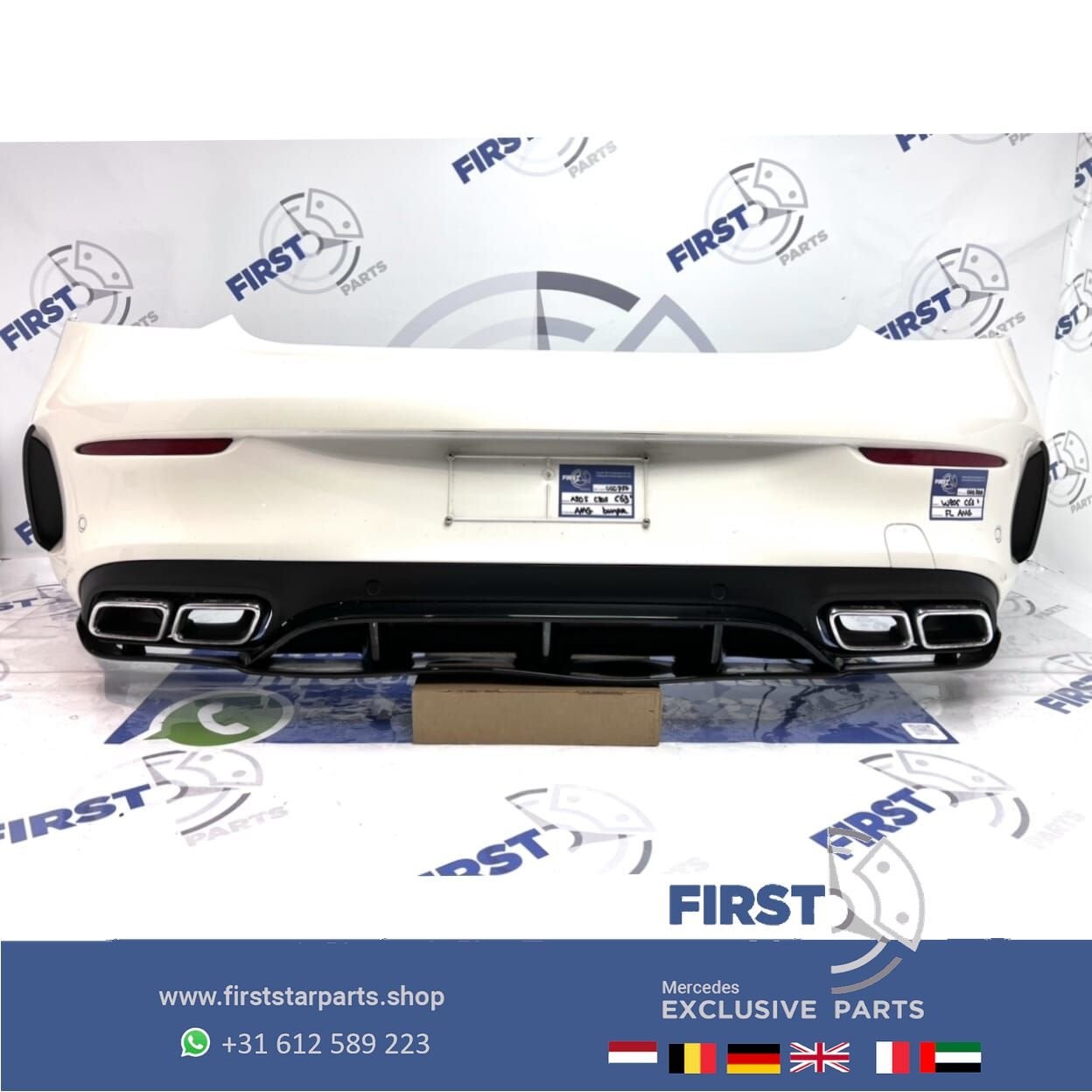 BUMPER A205 C205 C63 C63S AMG ACHTERBUMPER COMPLEET PARELMOE, Arrière, Utilisé, -, -