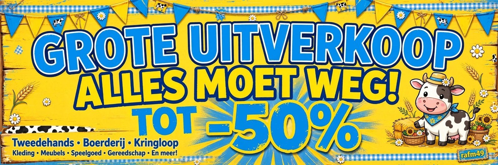 uitverkoop van alles wat, Ophalen of Verzenden, Nieuw