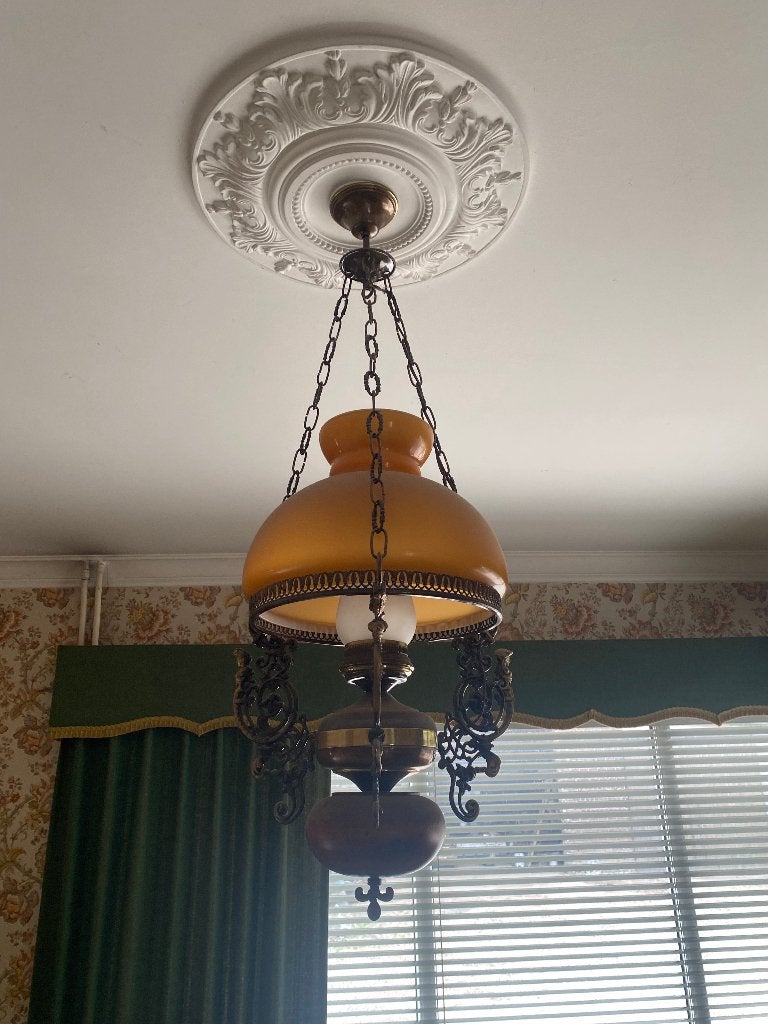 Plafondlamp/luster, Huis en Inrichting, Ophalen, Gebruikt, Inclusief lichtbron, Plafondlamp