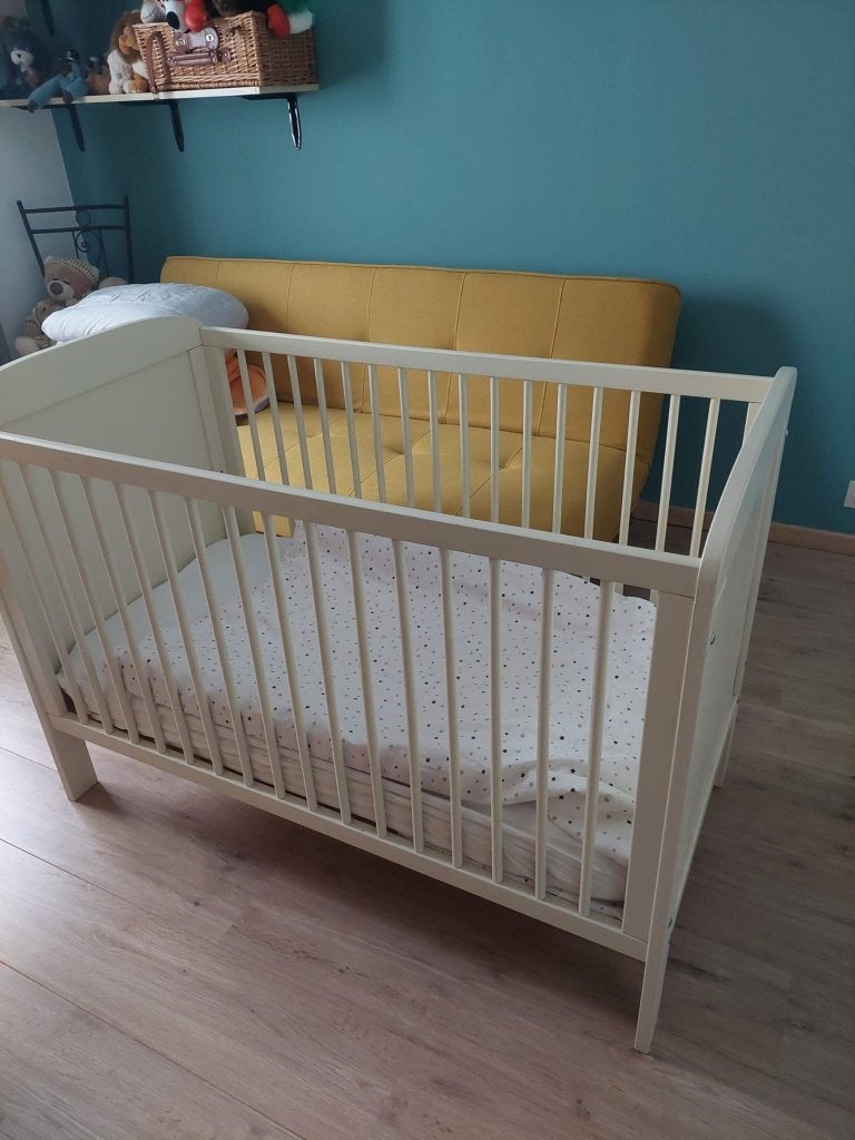 KInderbedje, Huis en Inrichting, Ophalen, Gebruikt, Hout, Verstelbaar